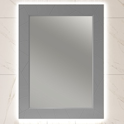 Opadiris Зеркало для ванной Луиджи 70 серое матовое – фотография-1